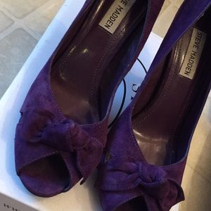 Purple Suede Heels